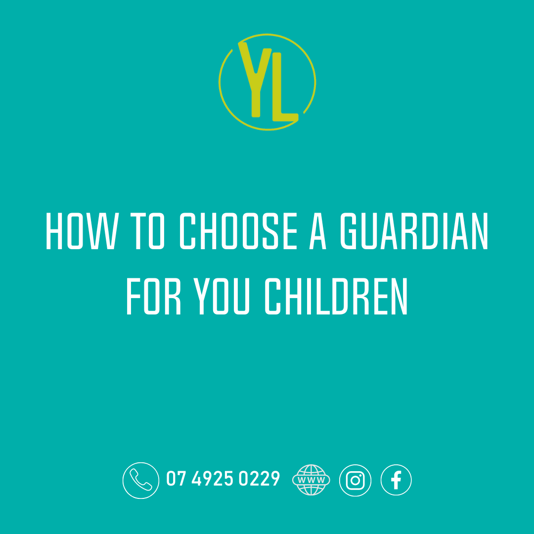 How do you choose a legal guardian for your kids?